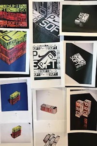 a collection of photos with different designs on them